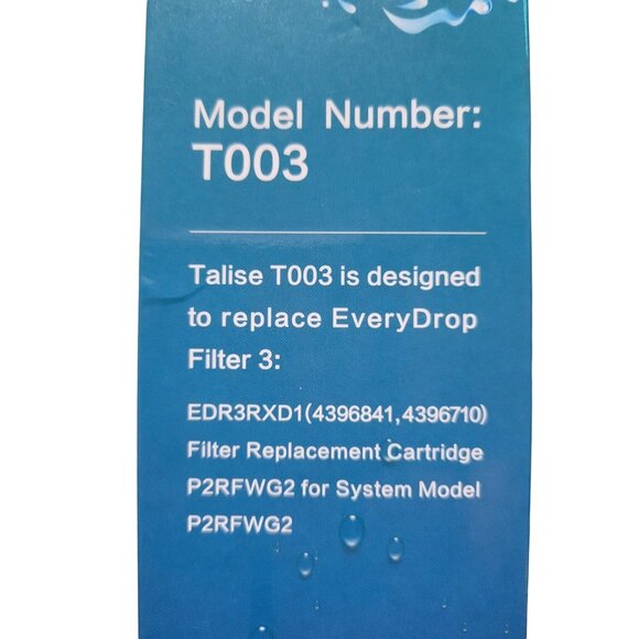3-Pack Talise T003 Filters Replacement For EveryDrop Filter 3 EDR3RXD1 - Picture 4 of 5